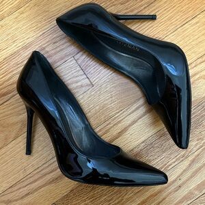 Stuart Weitzman Black Patent Leather Heels